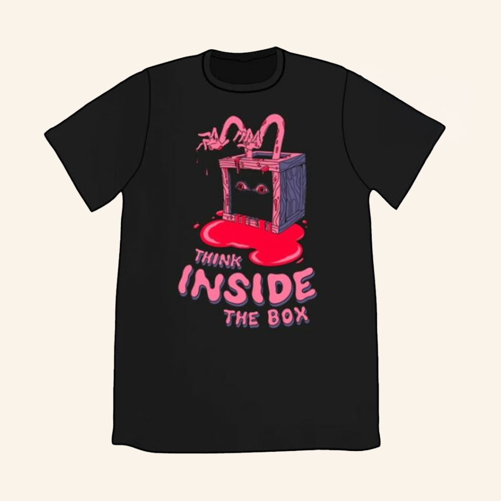Topatoco Merch Think Inside The Box Shirt Gifts For Besties