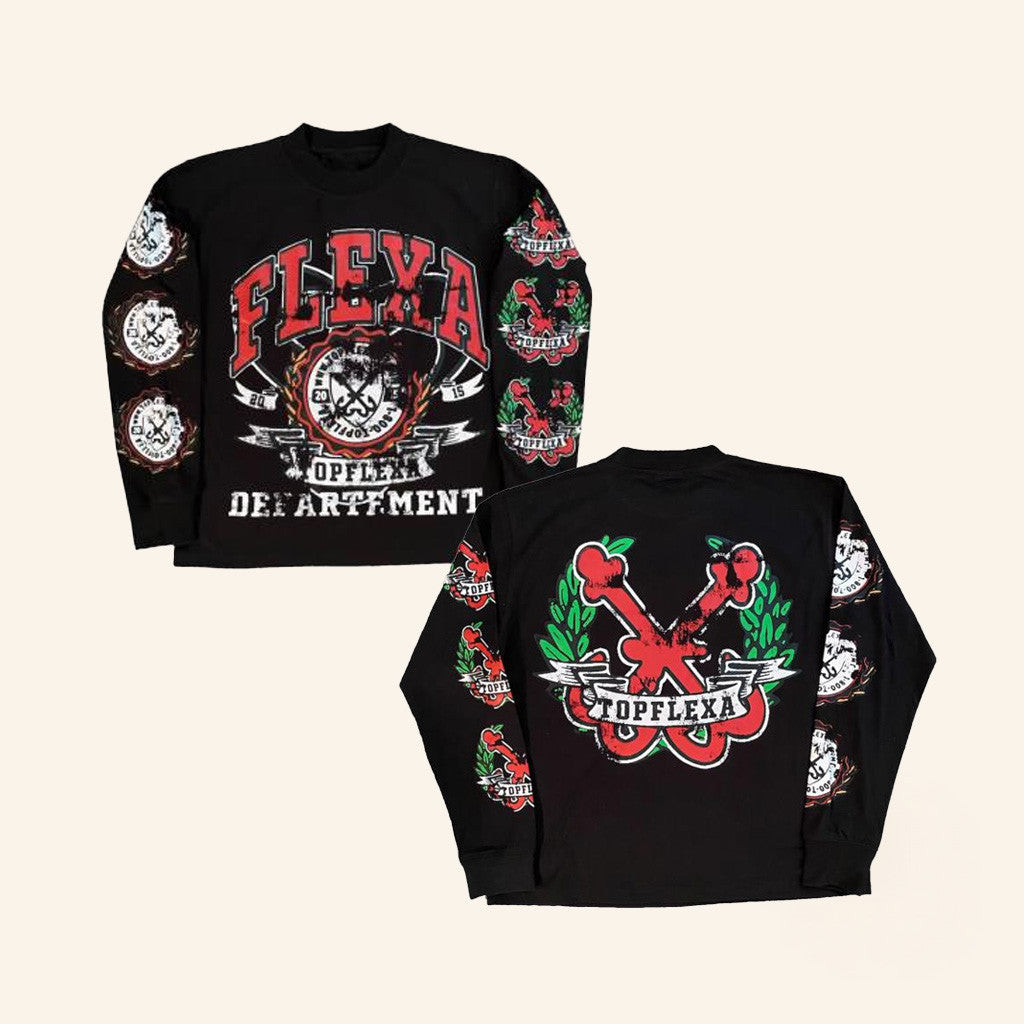 Topflexa NY Merch Flexa Department Long Sleeve Shirt Friends Gifts Topflexa NY Merch Flexa Department Long Sleeve Shirt Friends Gifts