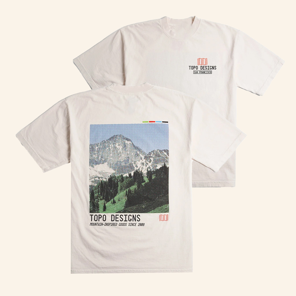 Topo Designs Merch Topo Designs X Pine Printshop Halftone T-Shirt Gifts For Besties