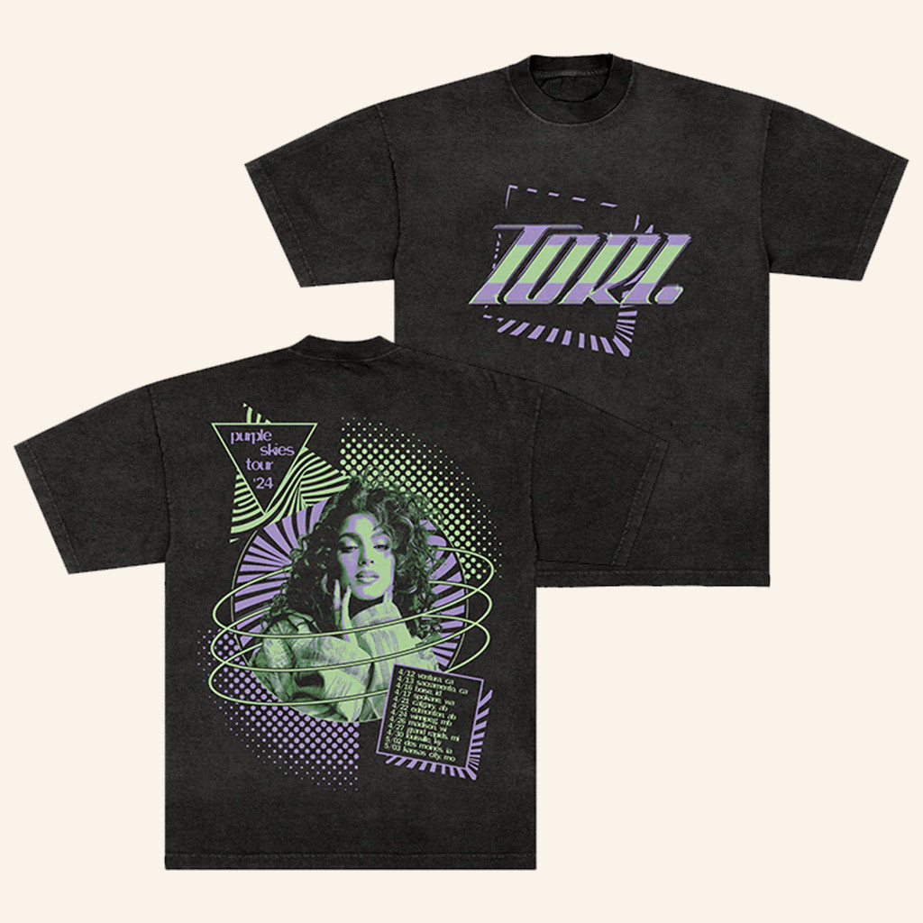 Tori Kelly Merch TORI Trippy T-Shirt Purple Skies Tour 2024 Shirt Gifts For Music Fans Tori Kelly Merch TORI Trippy T-Shirt Purple Skies Tour 2024 Shirt Gifts For Music Fans