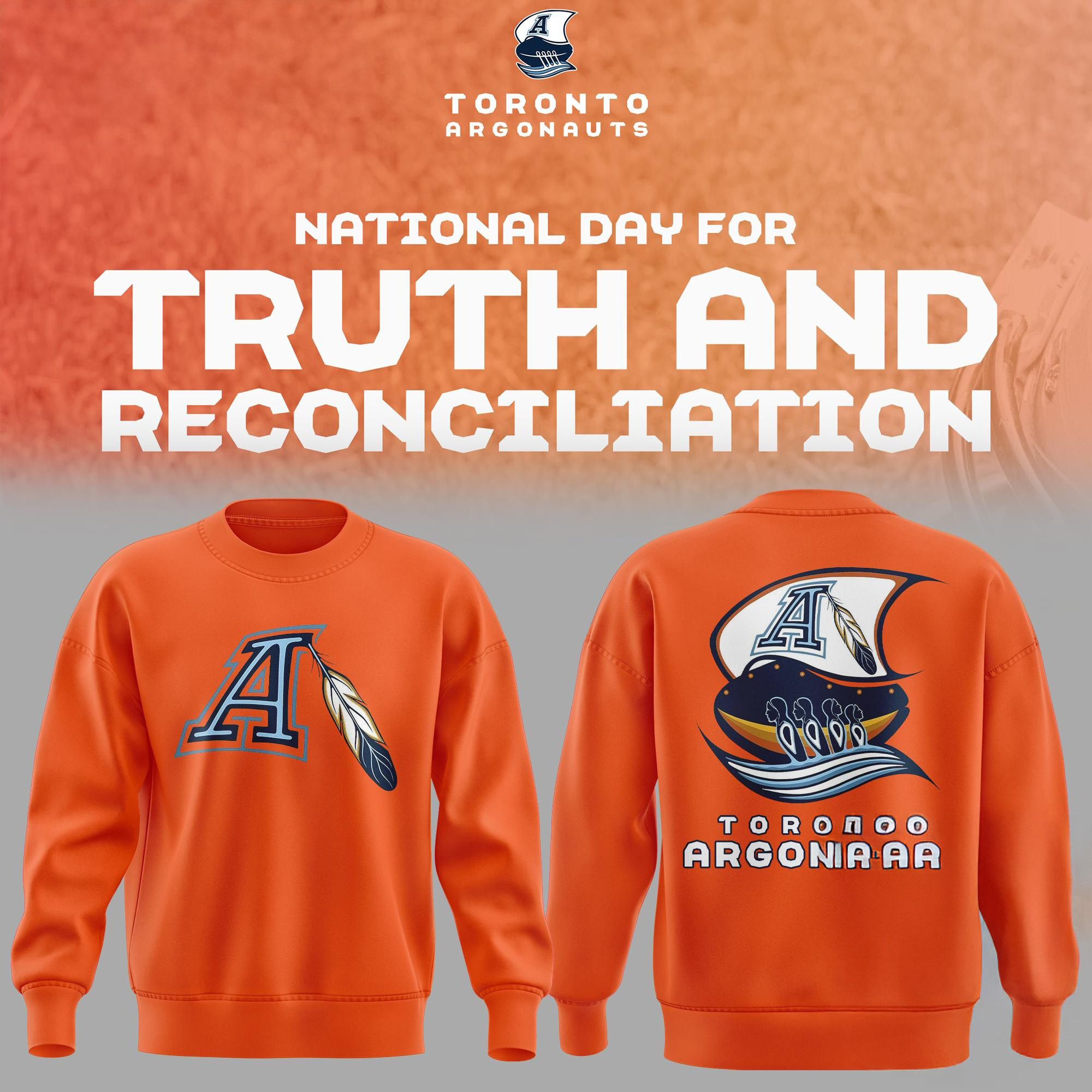 Toronto Argonauts Truth And Reconciliation Limited Sweatshirt Canadian Football Fans Gift Ideas
