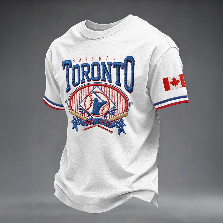 Toronto Baseball World Series T-Shirt Canada Flag World Baseball Series Shirt Fan Gear