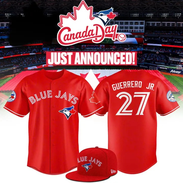 Toronto Blue Jays 2025 Canada Day Jersey Presents For Baseball Lovers