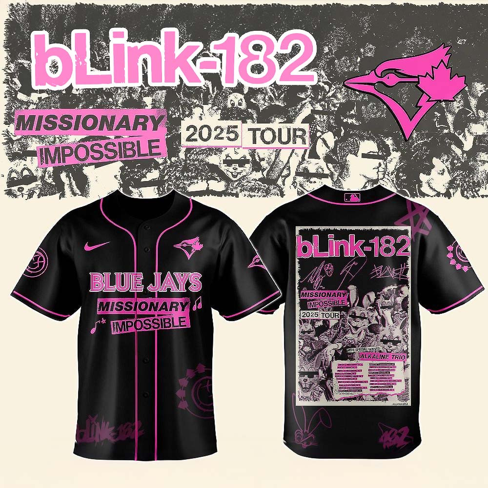 Toronto Blue Jays Blink 182 Missionary Impossible Tour 2025 Jersey Best Gift For Baseball Fans