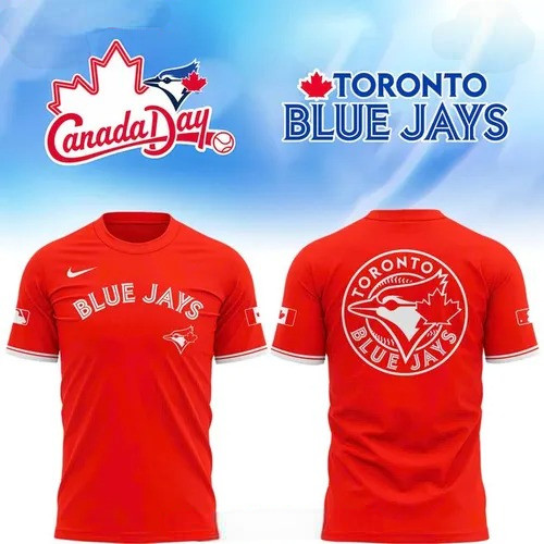 Toronto Blue Jays Canada Day 2025 T-Shirt Best Gifts For Baseball Fans