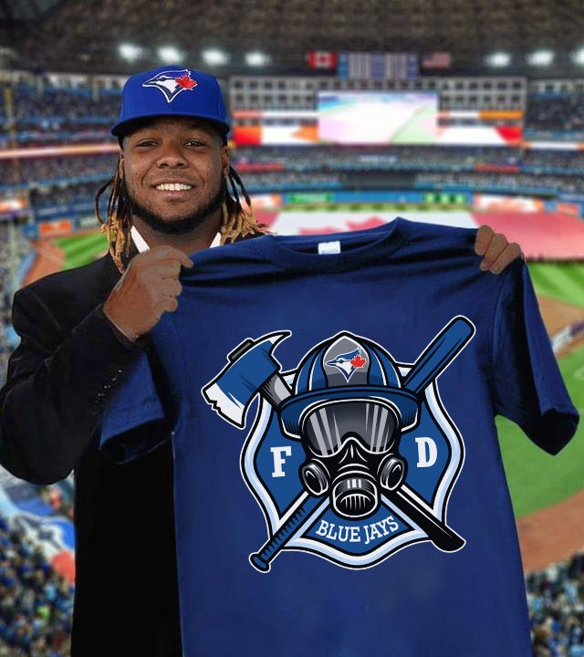 Toronto Blue Jays Firefighter Fire Dept Shirt Honor Firefighter Night Baseball Fan Gifts