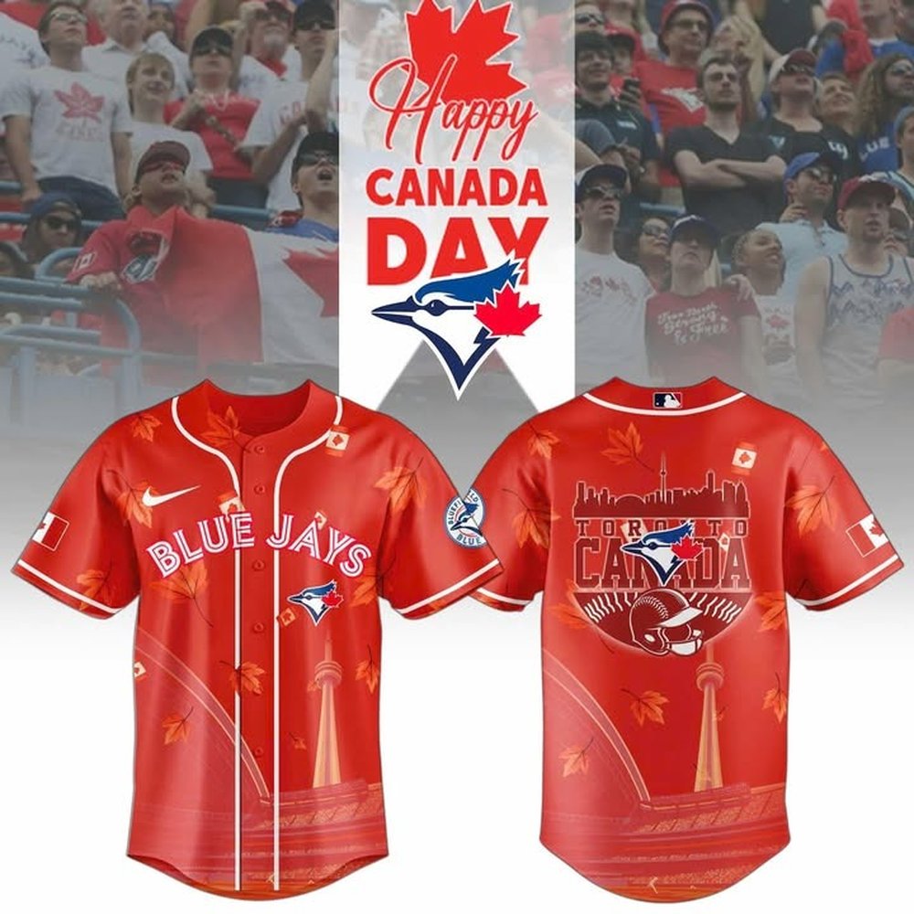 Toronto Blue Jays Happy Canada Day Limited Jersey Blue Jays Apparel