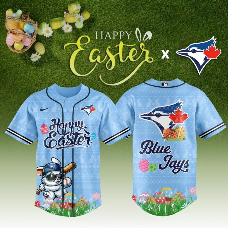 Toronto Blue Jays Happy Easter 2025 Baseball Jersey Best Gifts For Baseball Fans