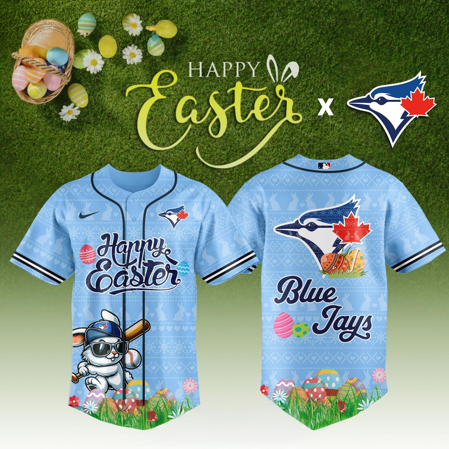 Toronto Blue Jays Happy Easter 2025 Baseball Jersey Unique Baseball Gifts