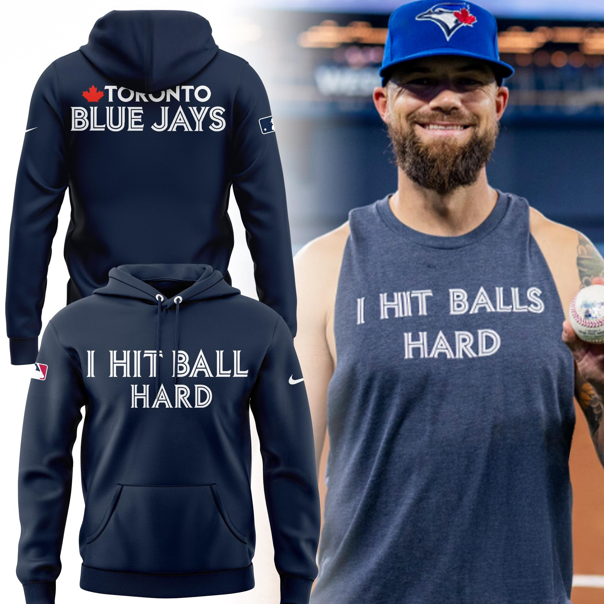 Toronto Blue Jays I Hit Ball Hard Limited New Hoodie Gift For Basketball Lover