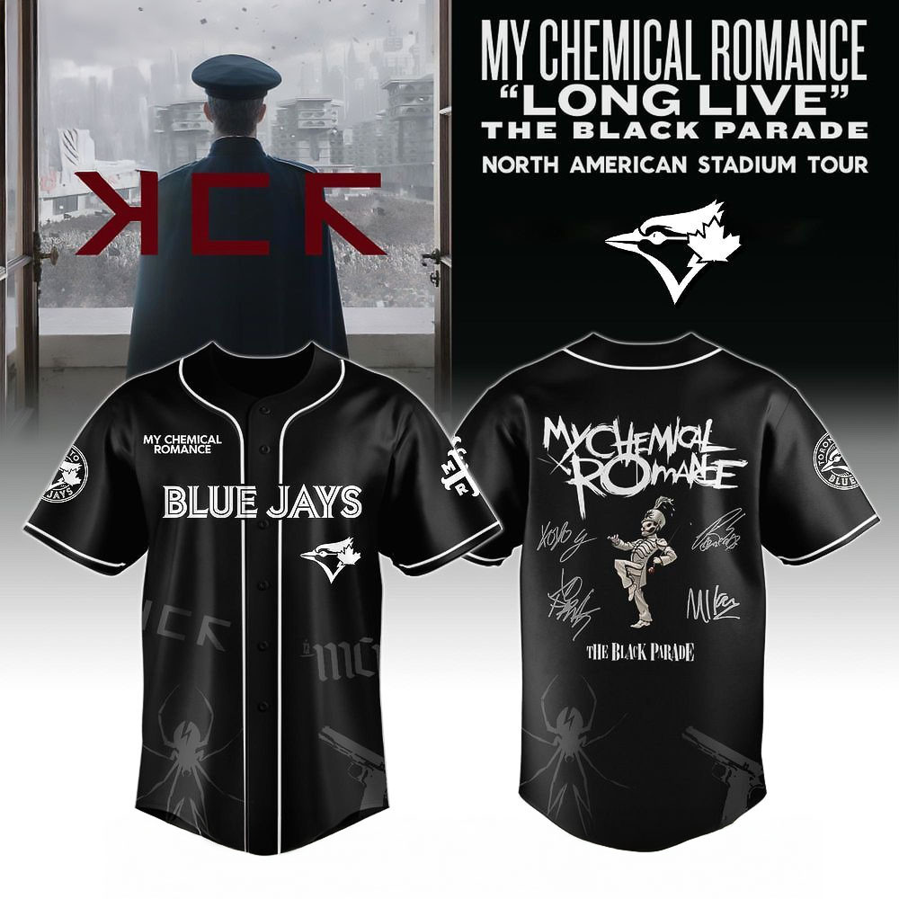 Toronto Blue Jays My Chemical Romance Black Parade Tour 2025 Jersey Best Gift For Baseball Fans