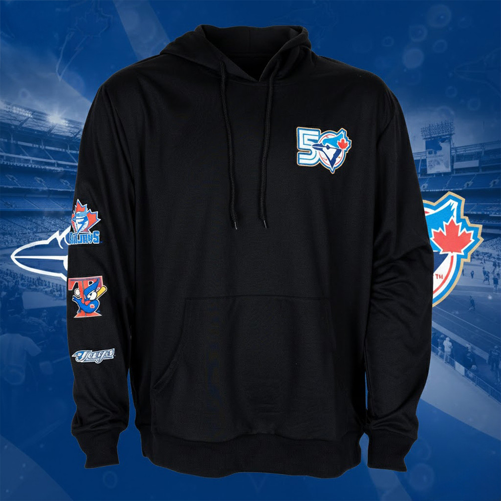 Toronto Blue Jays Retro Hoodie Baseball Hooded Sweatshirt Jays Fan Gift