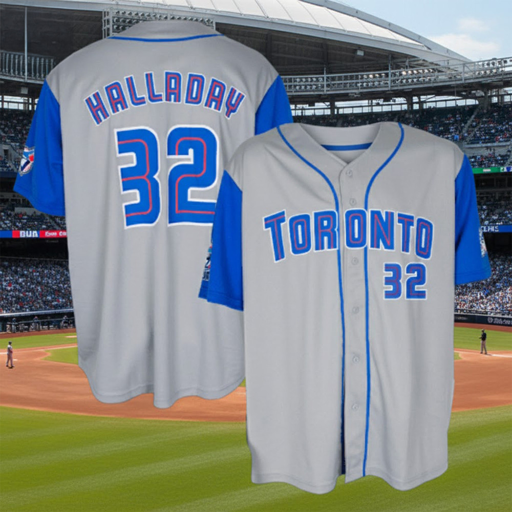 Toronto Blue Jays Roy Halladay 32 Jersey Baseball Clothes Toronto Blue Jays Fan Gift