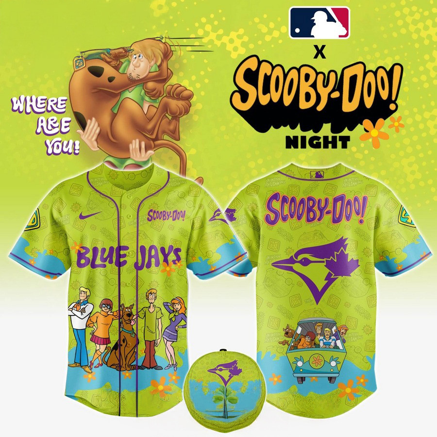 Toronto Blue Jays Scooby Doo Night 3D Jersey Baseball Player Gift Ideas