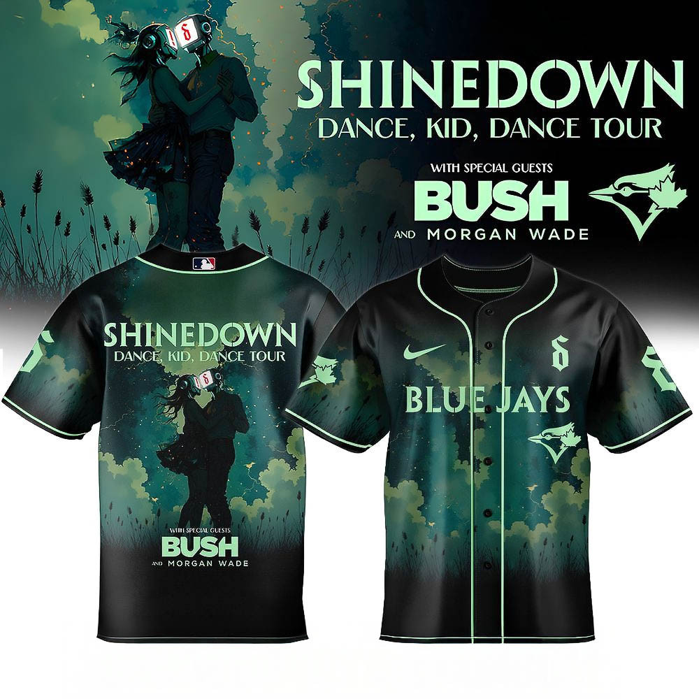 Toronto Blue Jays Shinedown Dance Kid Dance Tour 2025 Baseball Jersey Best Gift For Baseball Fans