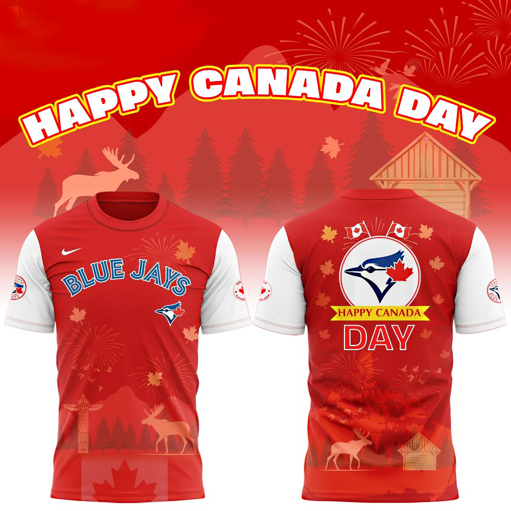 Toronto Blue Jays x Happy Canada Day 2025 T-Shirt Gifts For Basketball Enthusiasts