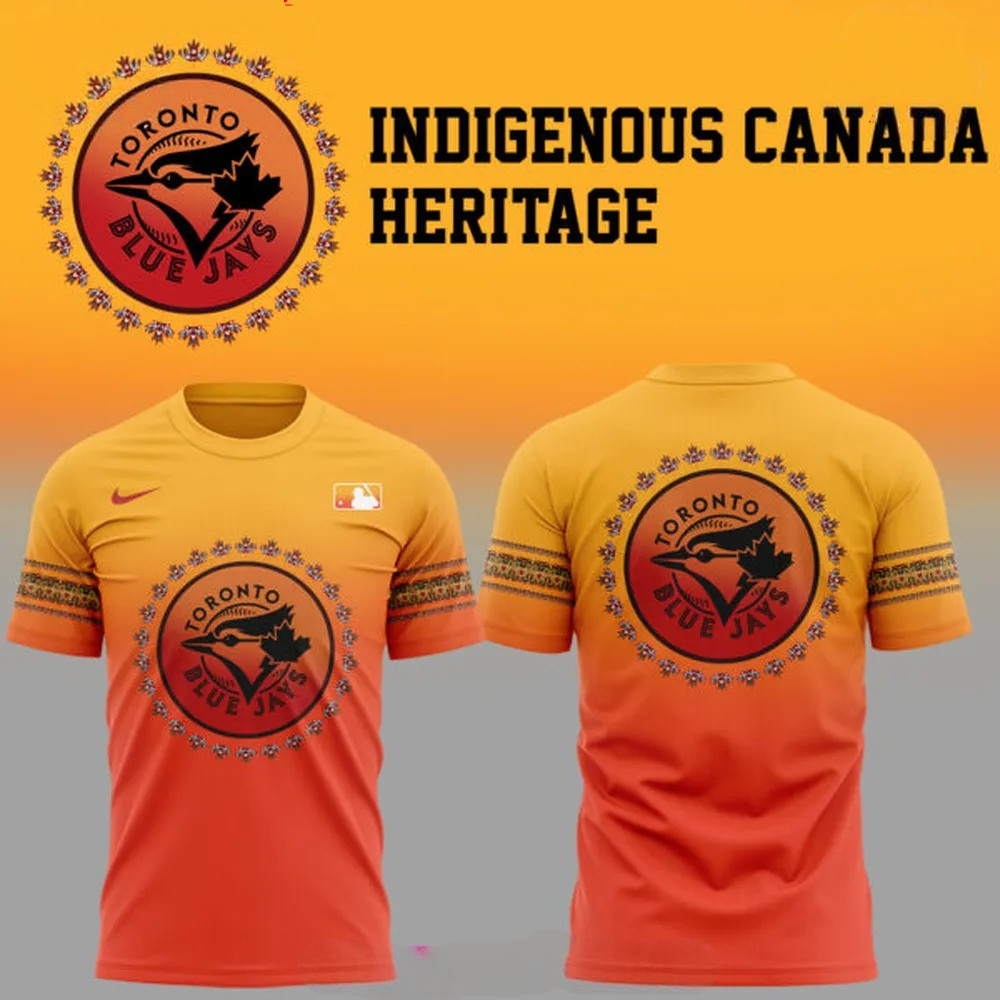 Toronto Blue Jays x Indigenous Canada Heritage 2025 T-Shirt Gift Ideas For Baseball Fans