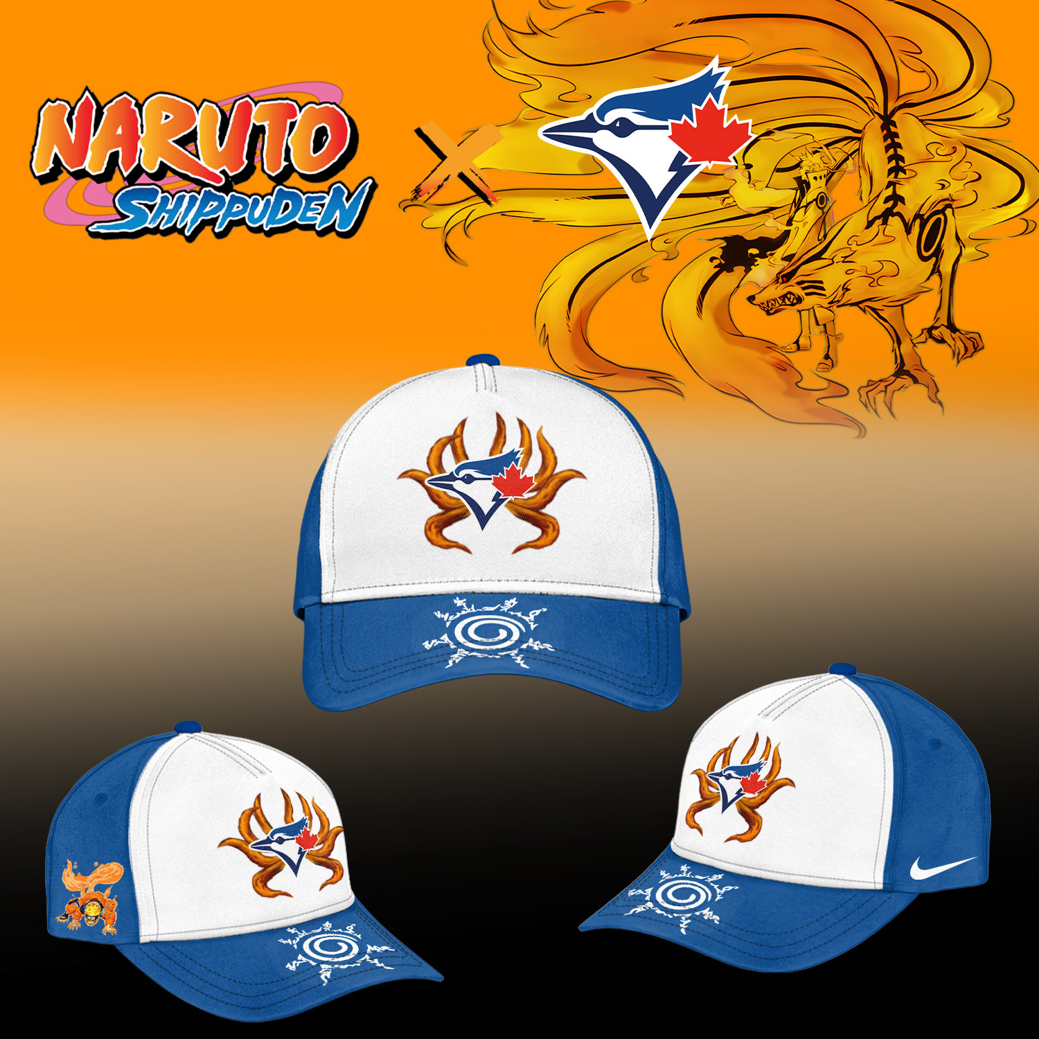 Toronto Blue Jays x Naruto Shippuden Hat 2026 MLB Playoffs Baseball Cap Great Gift For Him
