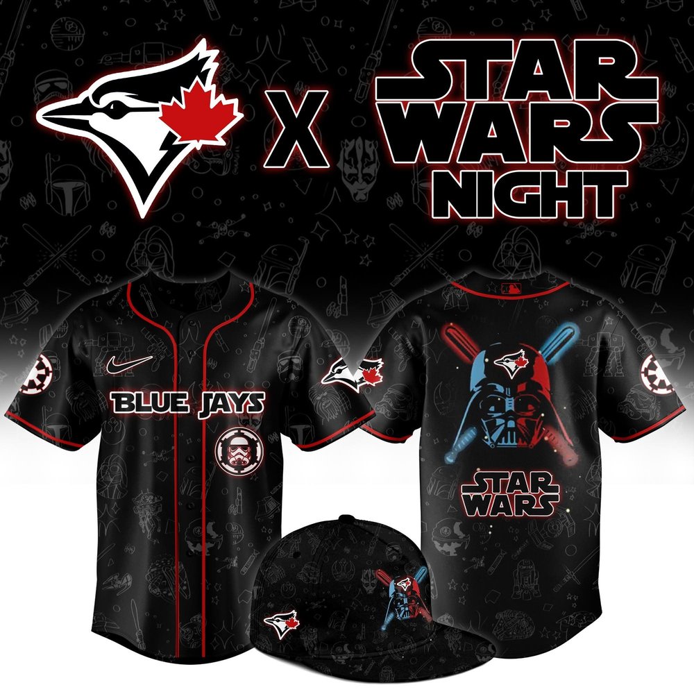 Toronto Blue Jays x Star Wars Night Jersey Blue Jays Apparel Gifts For Fans
