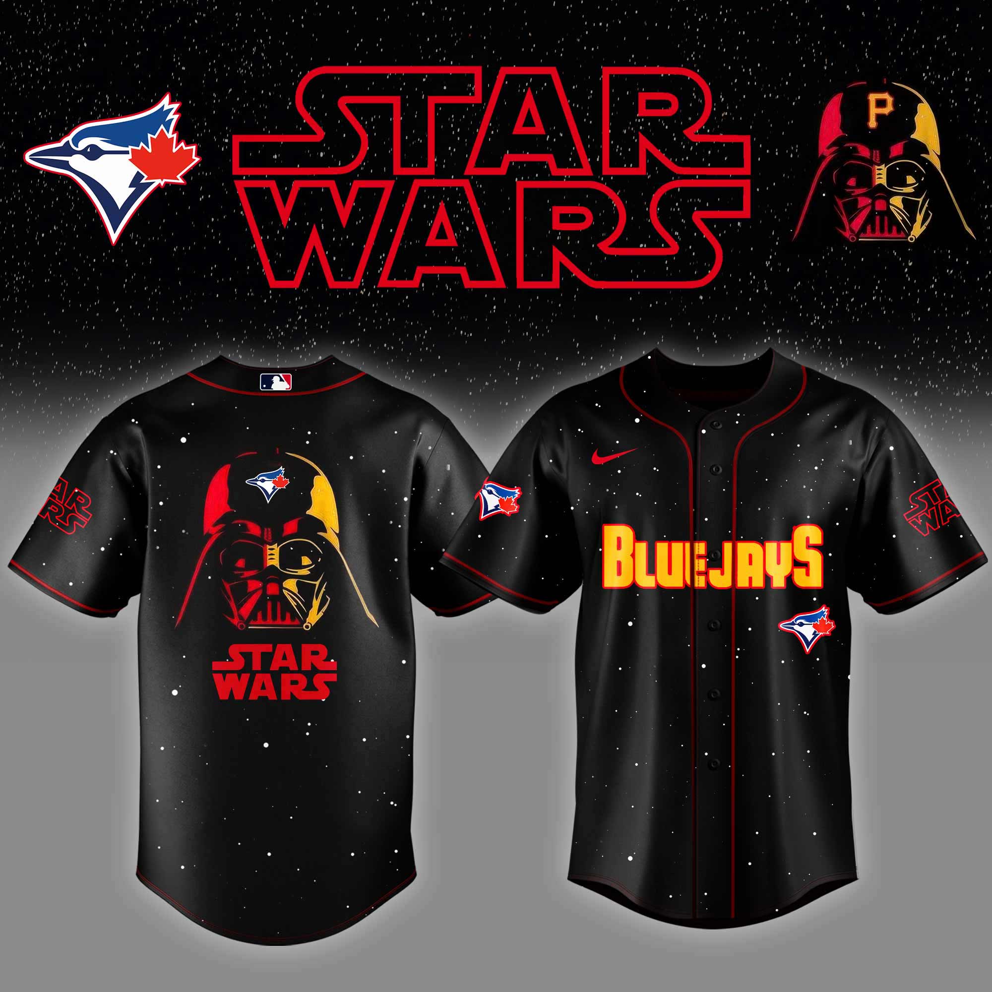 Toronto Blue Jays x Stars Wars Night Baseball Jersey Gifts For Baseball Players