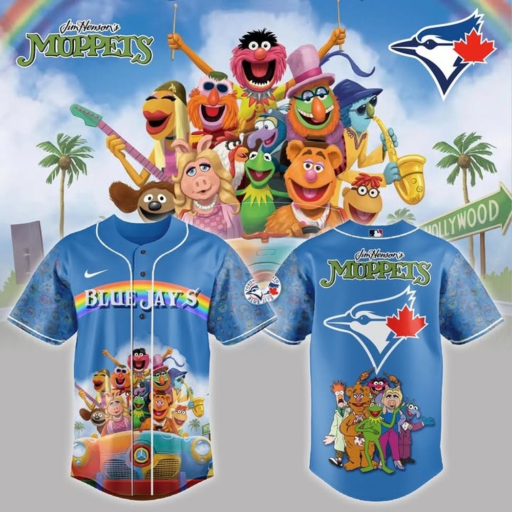 Toronto Blue Jays x The Muppets Jersey Blue Jays Merch Best Baseball Fans Gift Ideas