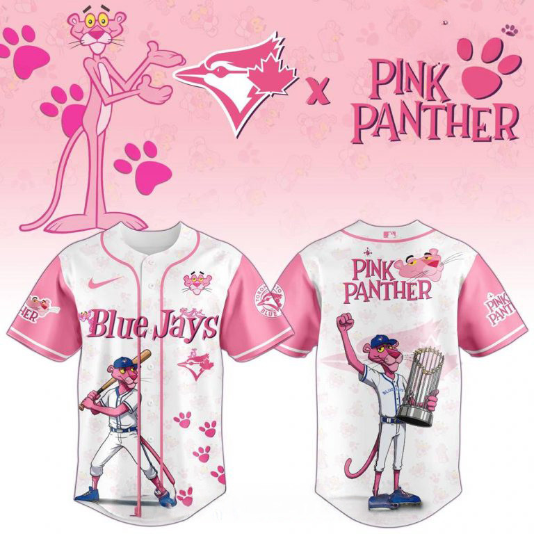 Toronto Blue Jays x The Pink Panther Limited Edition Jersey Gifts For Baseball Fans