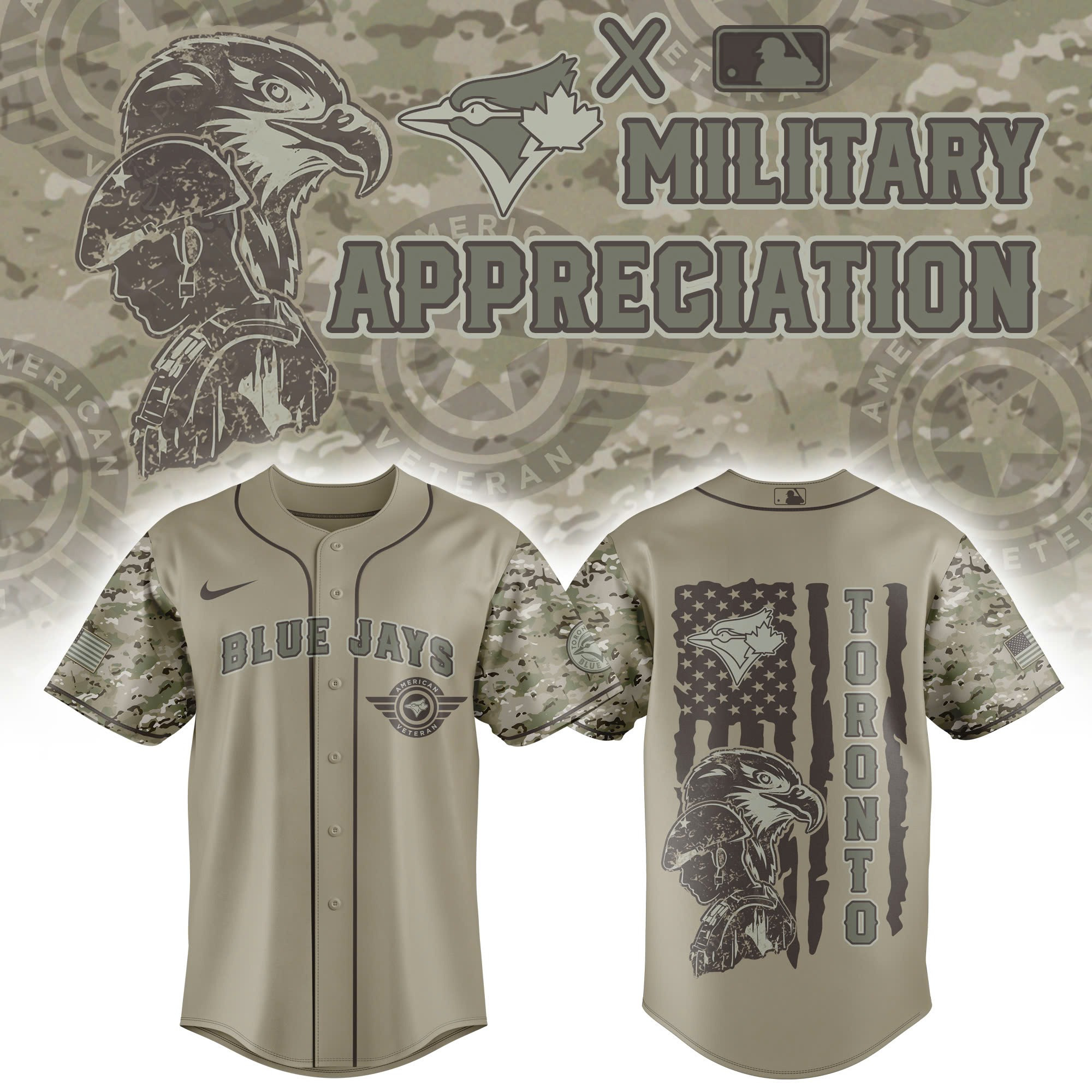 Toronto Blue Jays x Veteran U.S 2025 Baseball Jersey Baseball Enthusiast Gifts