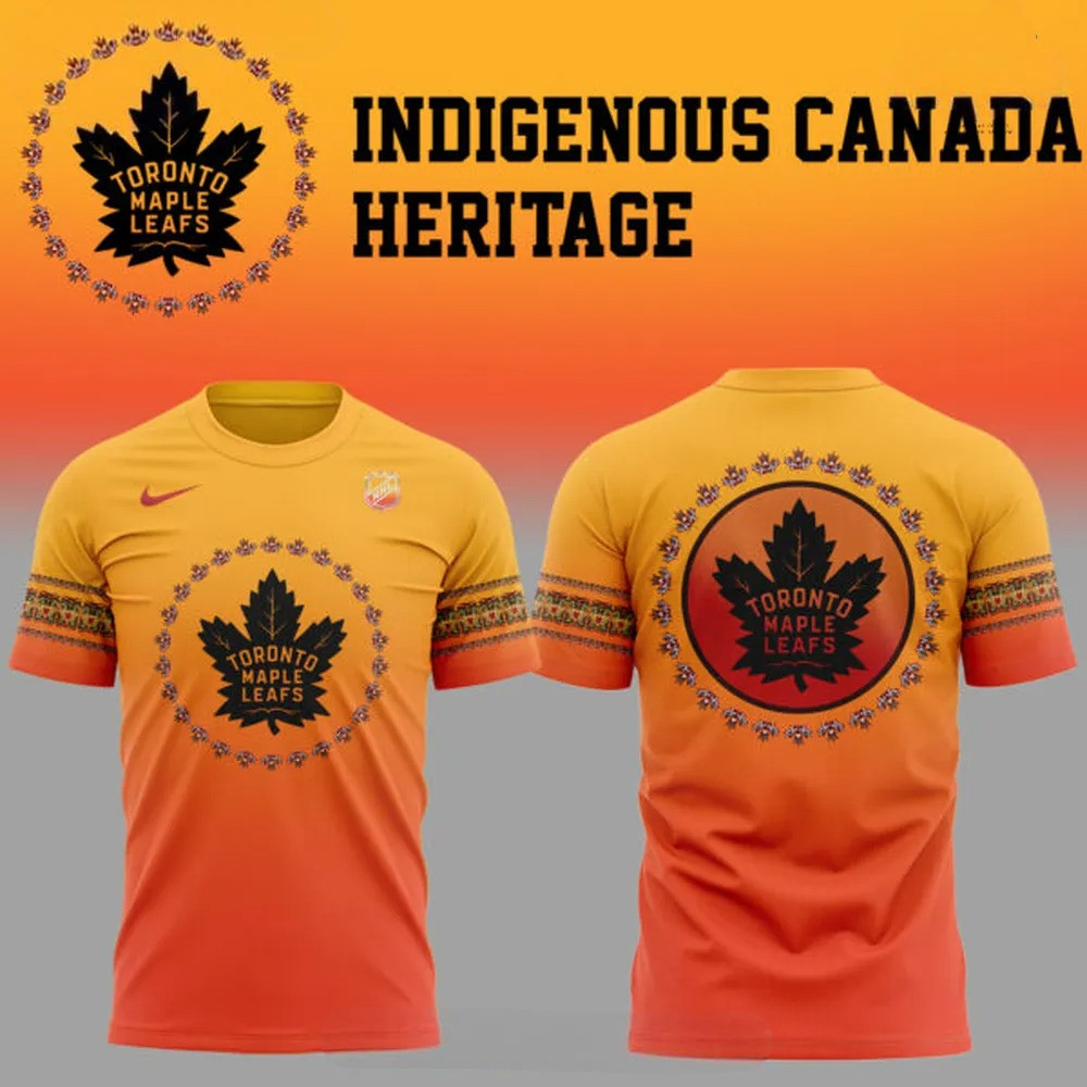 Toronto Maple Leafs x Indigenous Canada Heritage 2025 T-Shirt Baseball Lover Gift Ideas
