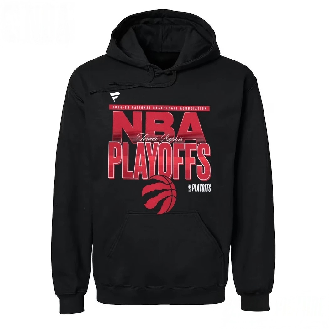 Toronto Raptors Black 2026 NBA Playoffs Hoodie NBA Clothing Gifts For Basketball Fans