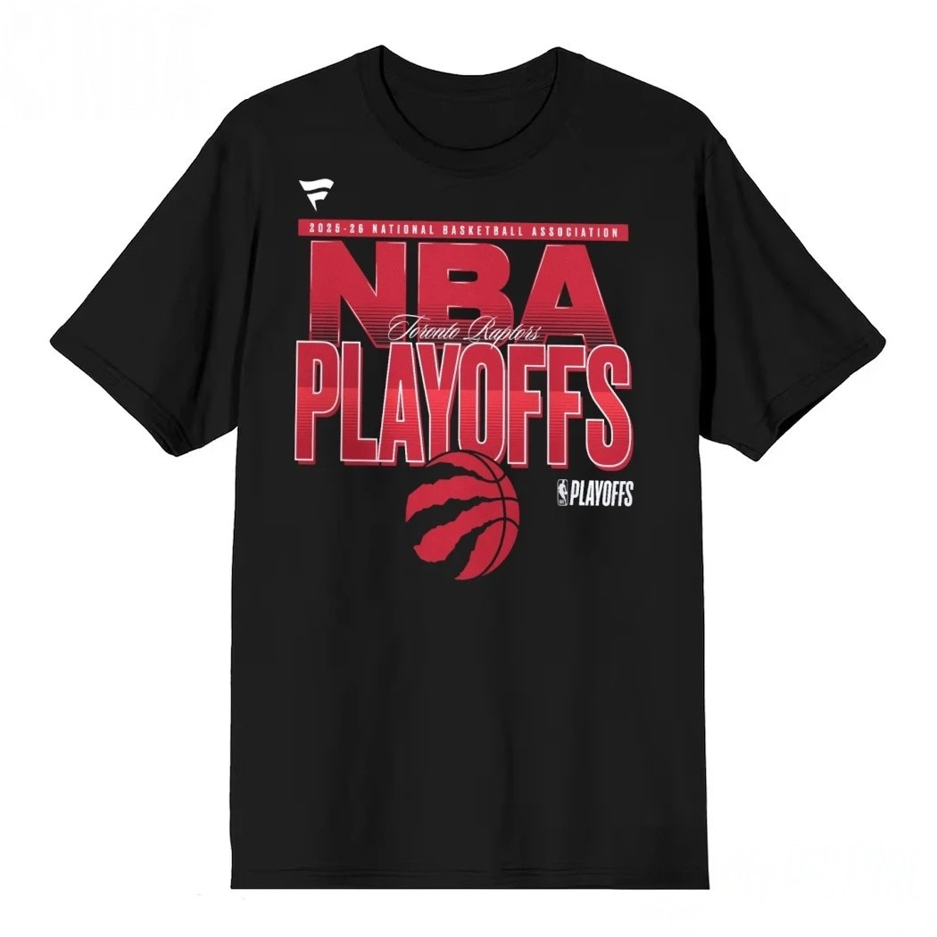Toronto Raptors Black 2026 NBA Playoffs T-Shirt NBA Clothing Gifts For Basketball Fans