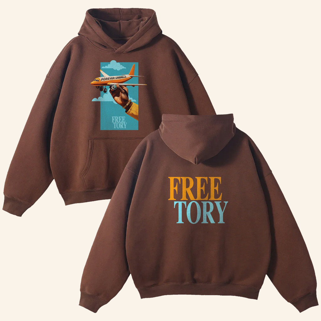 Tory Lanez Merch Forever Umbrella Airplane Hoodie Free Tory Hoodie Gifts For Rapper Fans