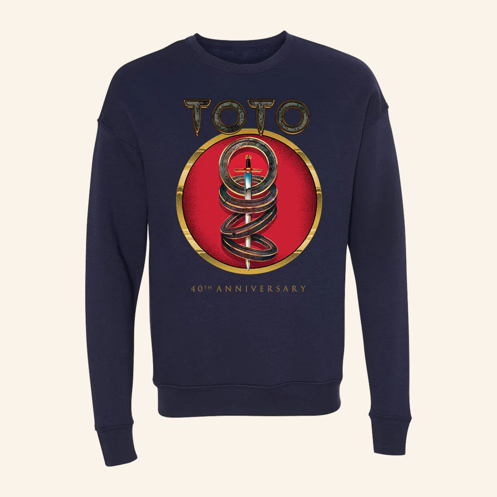 Toto Merch 40Th Anniversary Crewneck Sweatshirt Gifts For Husband Toto Merch 40Th Anniversary Crewneck Sweatshirt Gifts For Husband