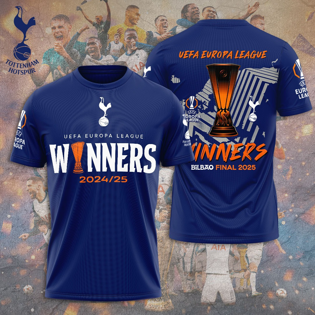 Tottenham Hotspur FC Winners Bilbao Final 2025 T-Shirt Football Fan Gift Ideas