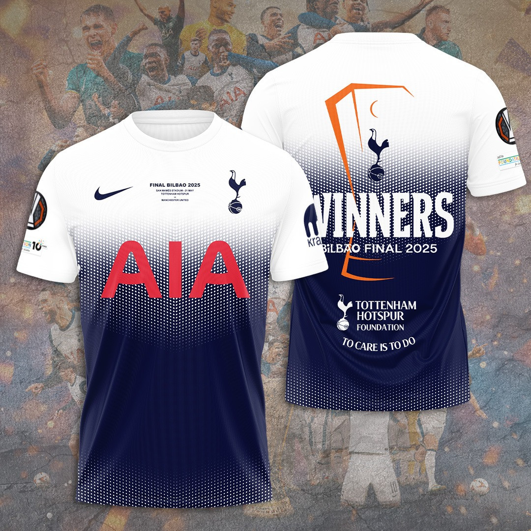 Tottenham Hotspur FC Winners Bilbao Final 2025 T-Shirt Football Themed Gifts