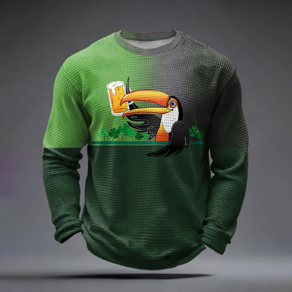 Toucan Beer Festival Long Sleeve Shirt St Paddy's Day Apparel Great Gift For Him