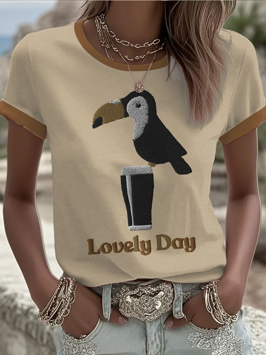Toucan Lovely Day Irish Stout Beer T-Shirt Women Funny St Patricks Day Graphic Tee Cute Shirt Gift For Her