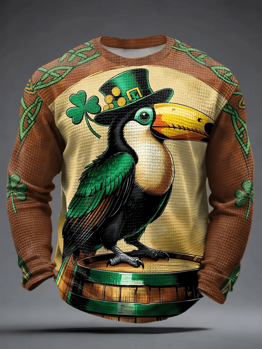 Toucan St Patrick's Day Attire Long Sleeve Shirt St Paddys Day Clothing Saint Patrick's Day Gift