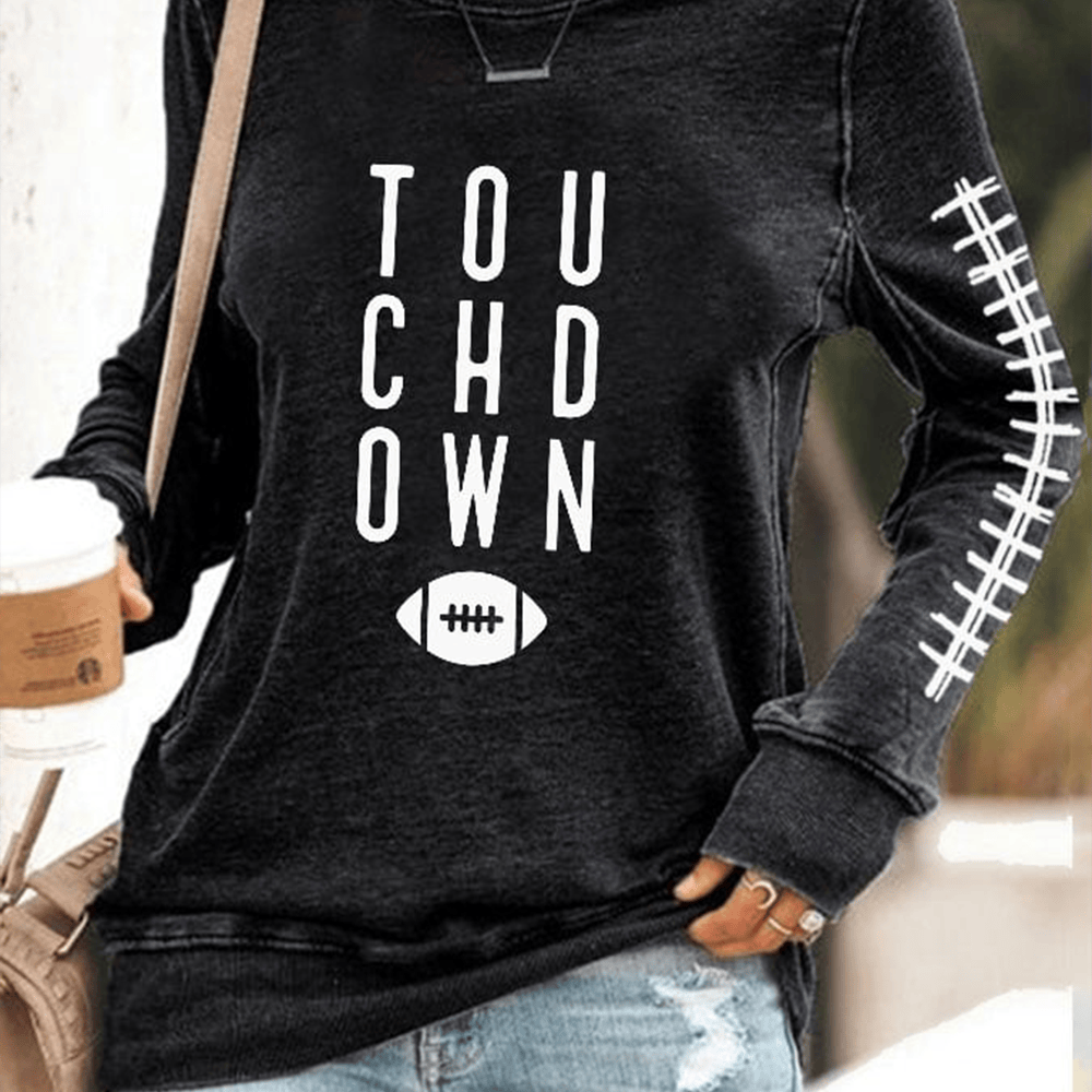 Touchdown Season Football Sweatshirt Game Day Football Clothing Gift Ideas For Women