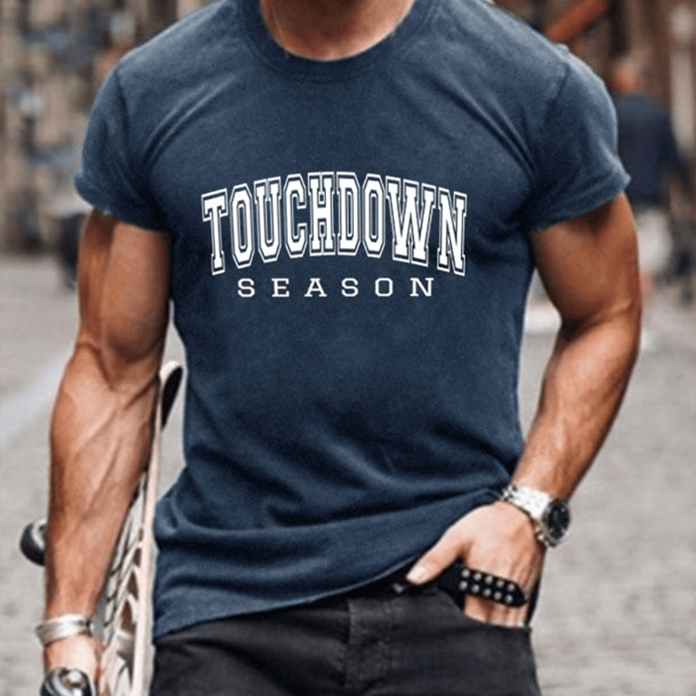 Touchdown Season Football T-Shirt Game Day Football Clothes Gift Ideas For Husband