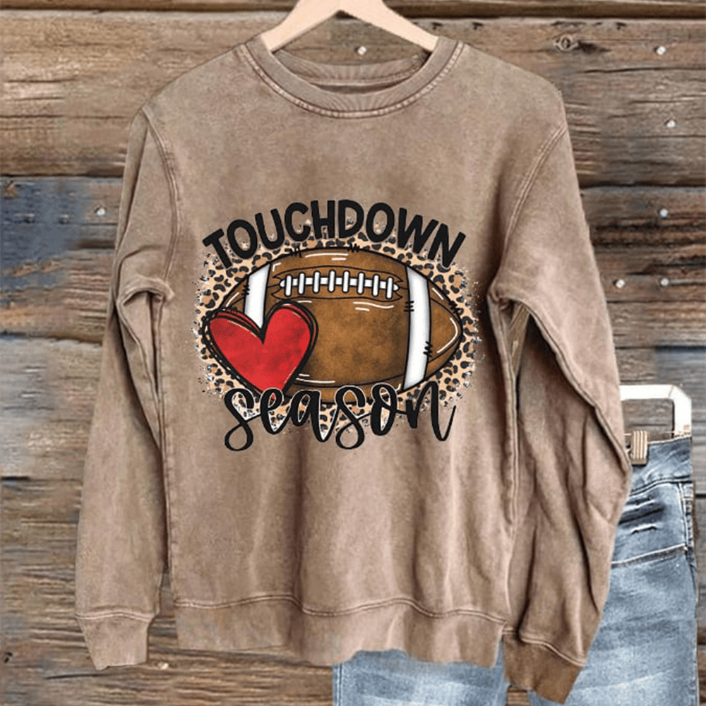 Touchdown Season Vintage Sweatshirt Game Day Football Clothing Line Good Gift Ideas