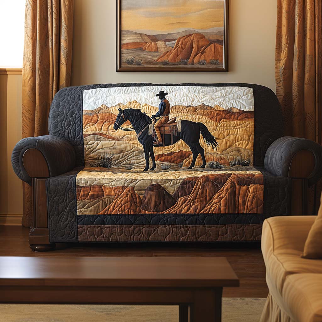 Tough Ropes Quilted Sofa Cover Couch Protector Gifts For Cowboy Husband