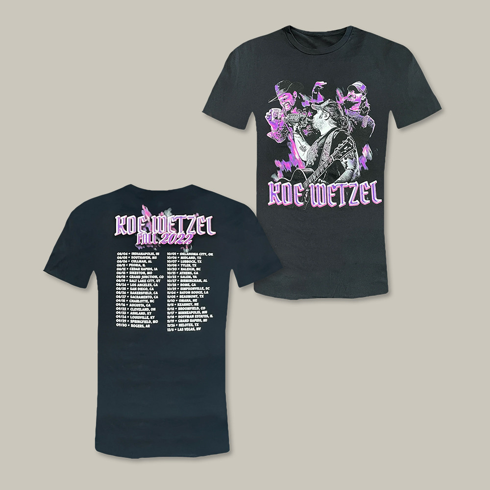 Tour Koe Wetzel T-Shirt Country Music Outfits Koe Wetzel Fan Gift For Boyfriend