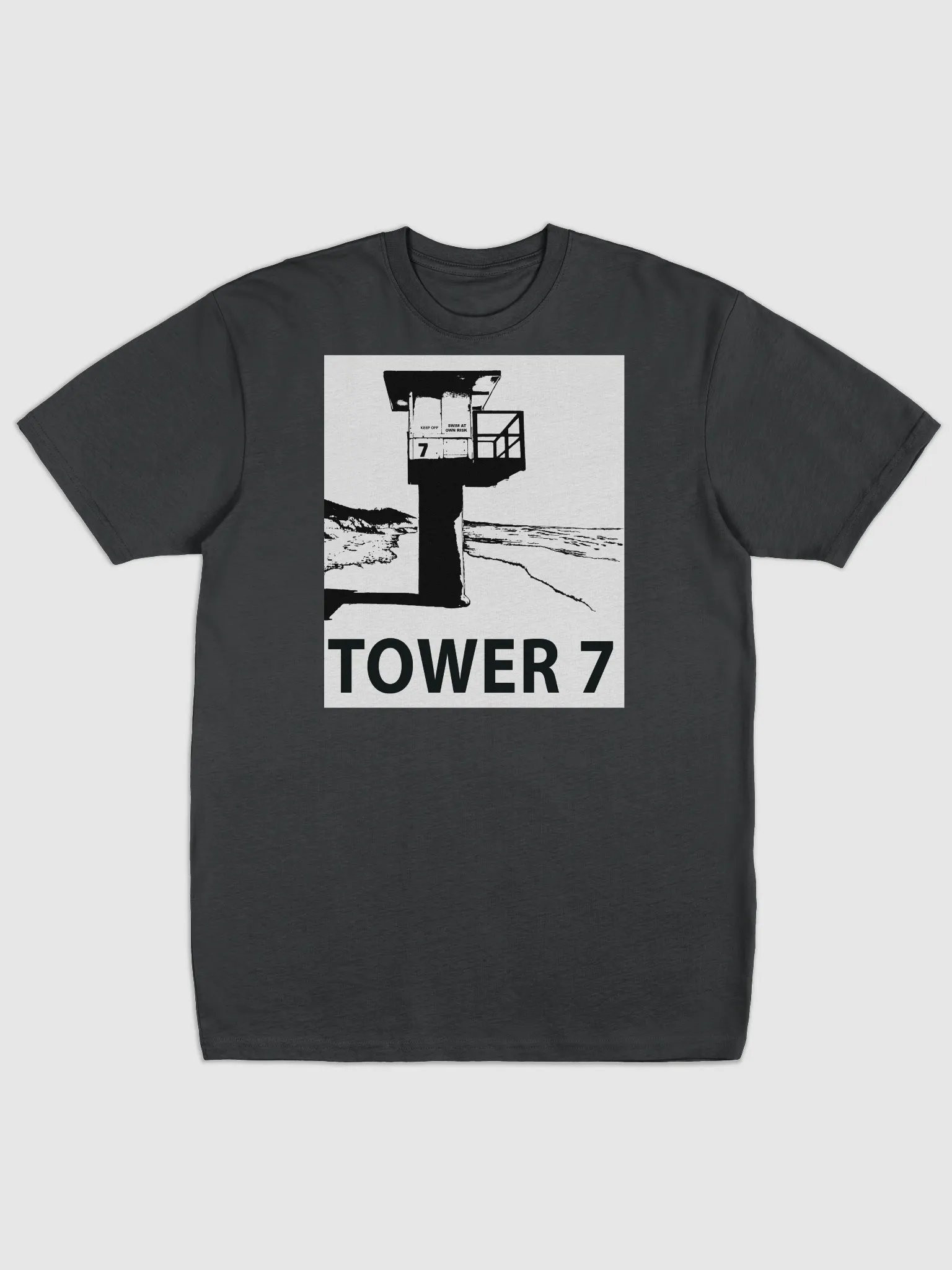 Tower 7 T-Shirt Vintage Huntington Beach Clothing Ocean Lover Gift Ideas