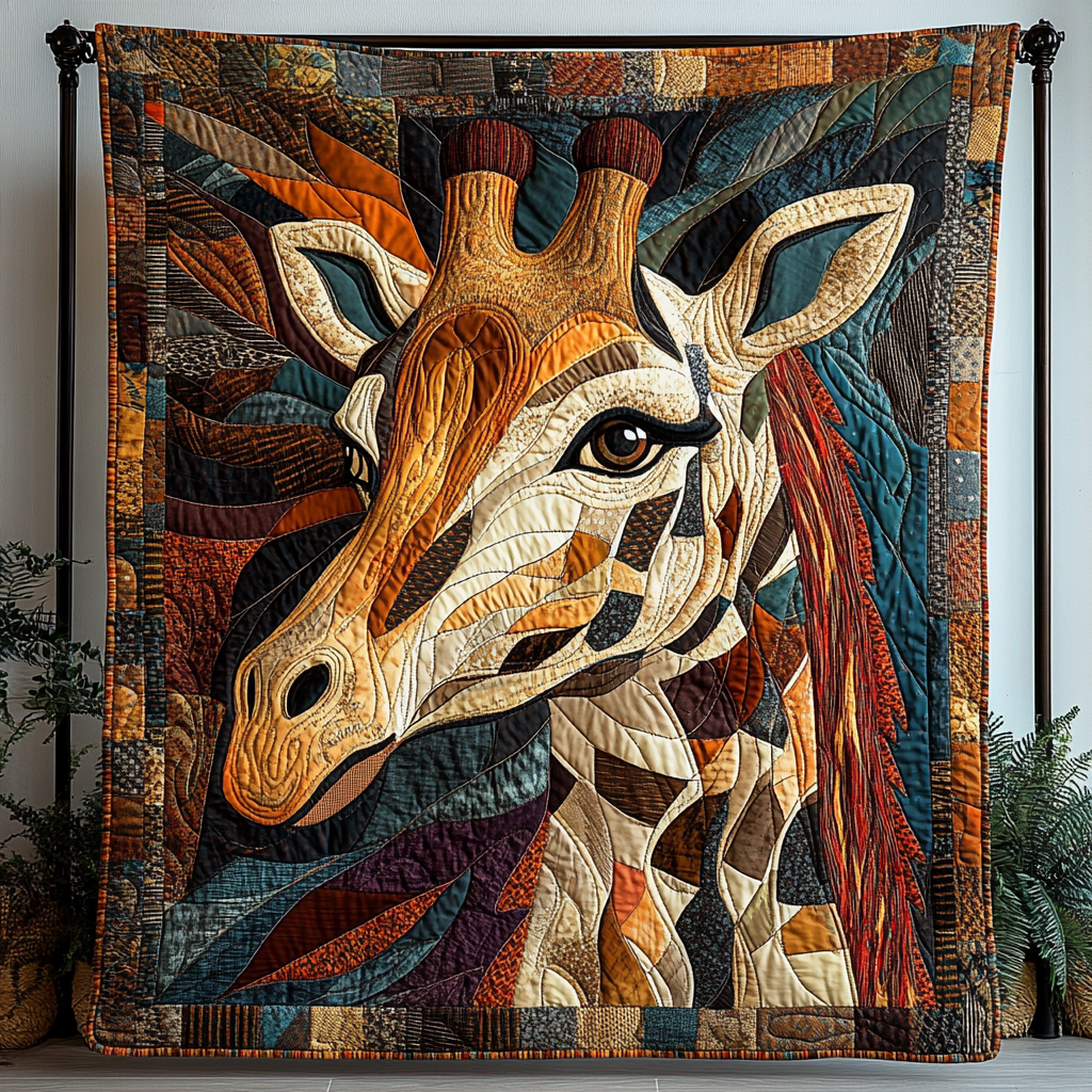 Towering Treasures Quilted Blanket Giraffe Birthday Presents