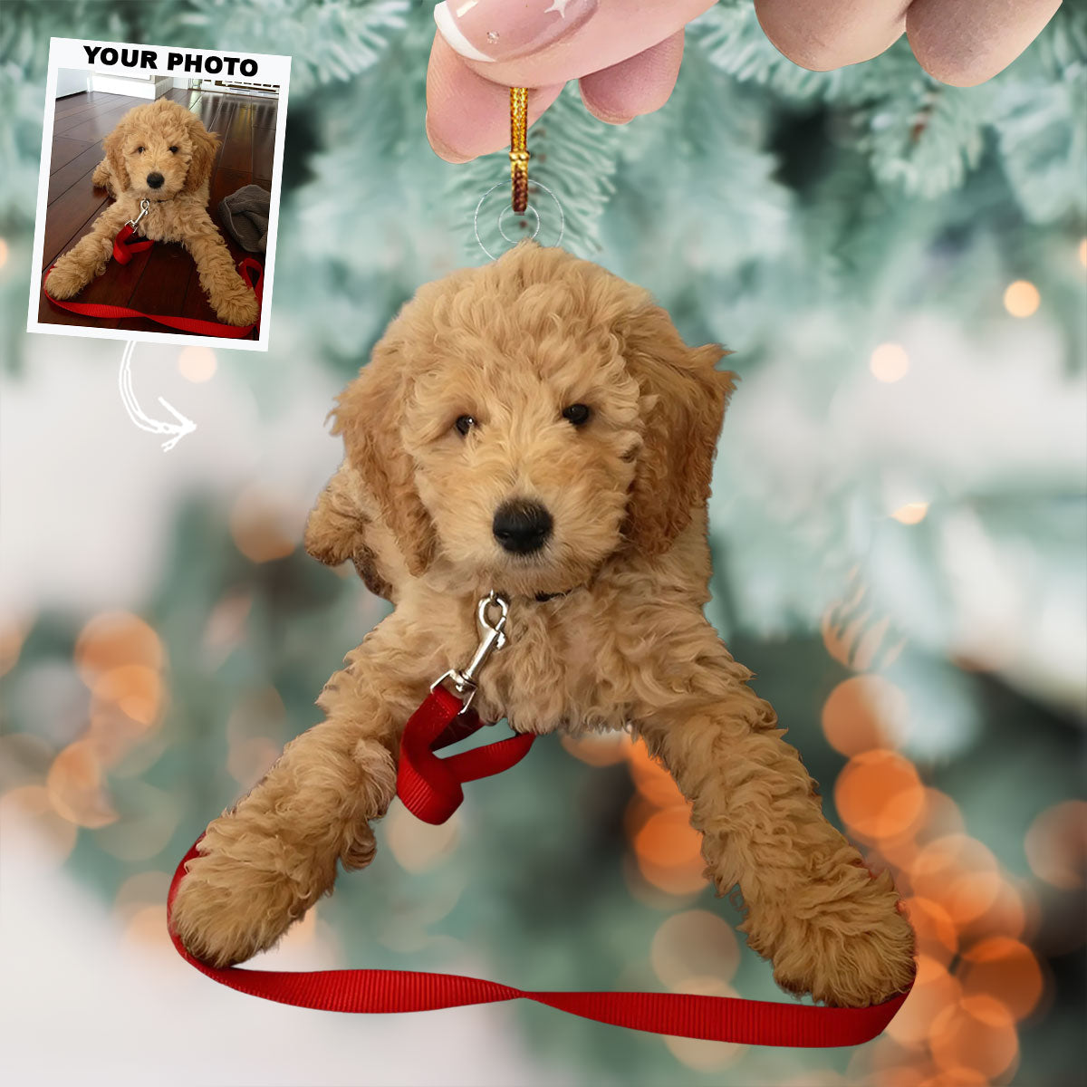 Toy Puppy Personalized Photo Mica Ornament Christmas Gift For Dog Lovers Dog Owners
