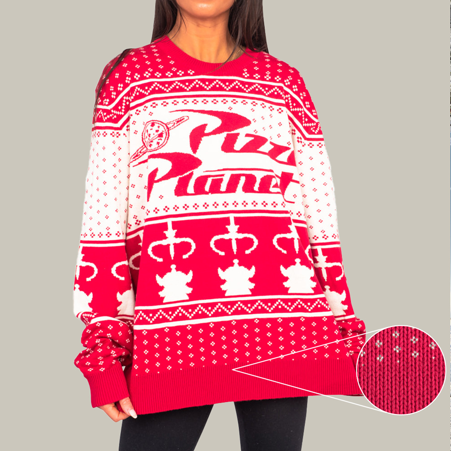 Toy Story Pizza Planet Best Funny Ugly Christmas Sweaters Best Christmas Gifts For Women 2025