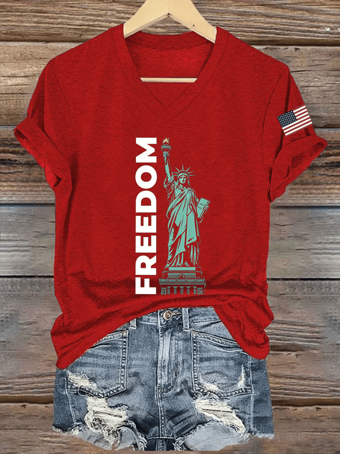 TPUSA Charlie Kirk Red Freedom T-shirt TPUSA Merch Gift for Patriots