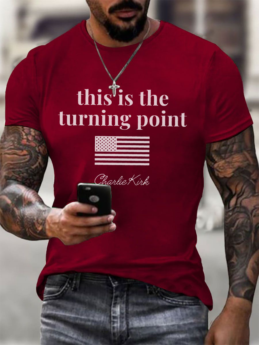 TPUSA Charlie Kirk T-Shirt This Is The Turning Point 47 Memorial Shirt Charlie Kirk Wore