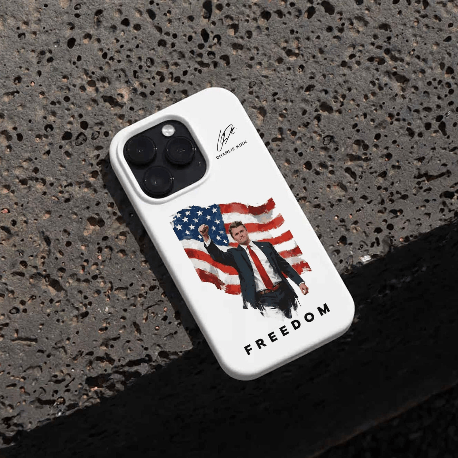 TPUSA Merch Freedom Charlie Kirk Phone Case Charlie Kirk Legends Never Die IP Case MAGA Gifts