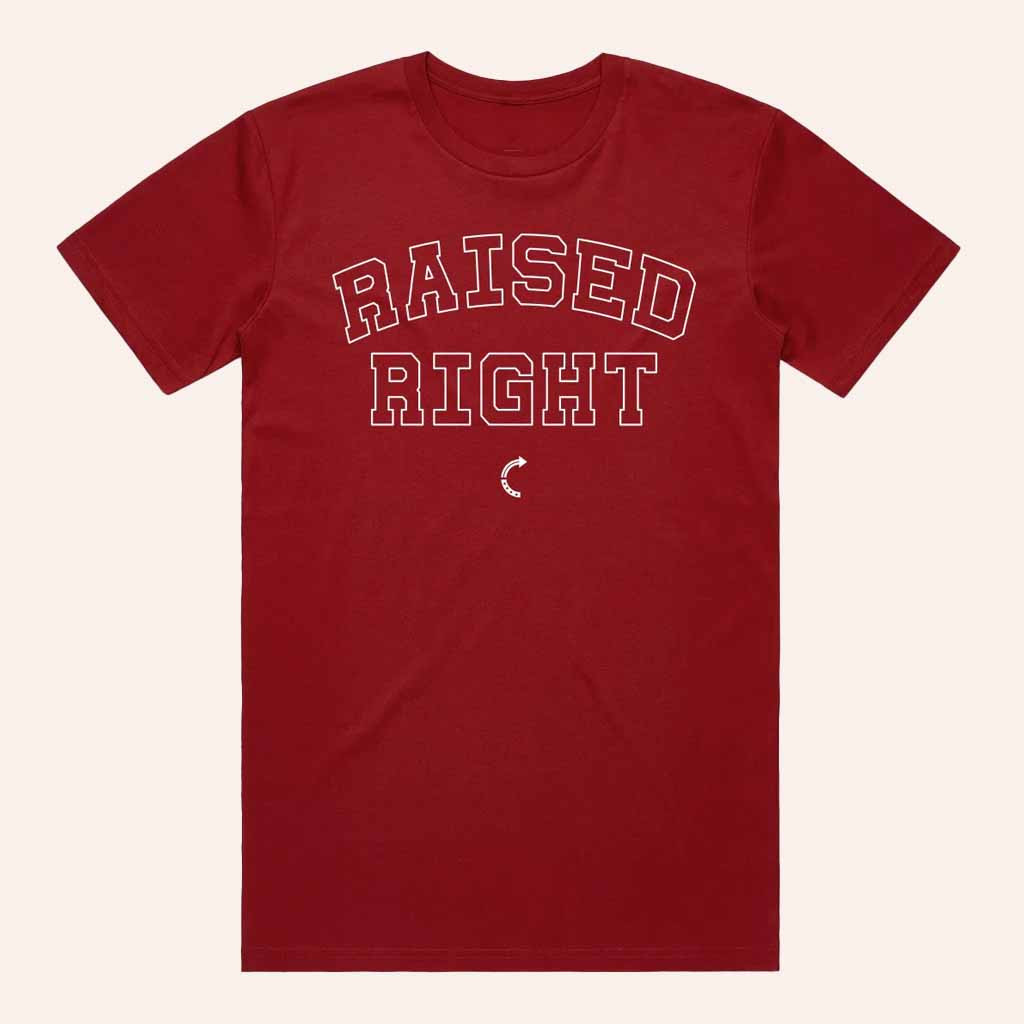 TPUSA Merch Raised Right T-Shirt Unique Birthday Gift For Husband TPUSA Merch Raised Right T-Shirt Unique Birthday Gift For Husband